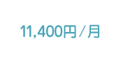 11,400円/月